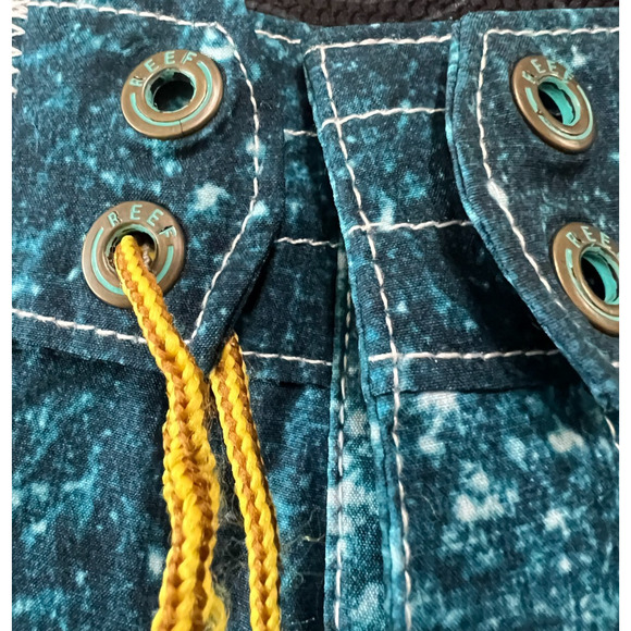 Reef Men's Boardshorts Swim trunk, beach Blue Size 38 - Picture 5 of 7